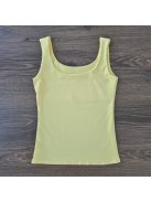 Basic poliamid top - PUSH UP - sárga