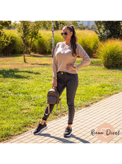 Dia bőr hatású PUSH UP nadrág - bélelt 