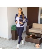 Indigo rugalmas farmer nadrág - PUSH UP 