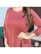 Anna viszkóz tunika - terrakotta