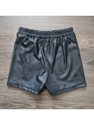 Lulu bélelt műbőr szoknya nadrág (skort) - fekete