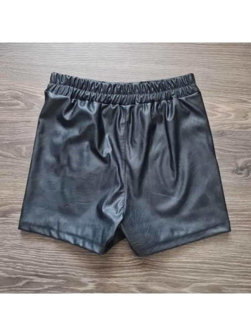 Lulu bélelt műbőr szoknya nadrág (skort) - fekete