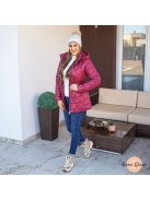 Karoline steppelt hosszított kabát - burgundi