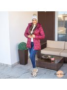 Karoline steppelt hosszított kabát - burgundi