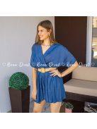 Firenze lyocell lenge farmer hatású overál + öv