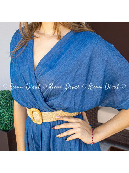 Firenze lyocell lenge farmer hatású overál + öv