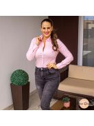 Szonja karcsúsított ing - babarózsaszín