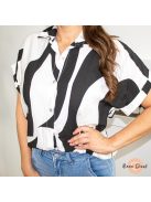 Kiara viszkóz ing blúz - fekete