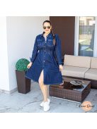 Lemila őszi rugalmas farmer midi ruha 