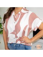 Kiara viszkóz ing blúz - old rose