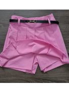 Mirella rakott szoknya nadrág/ skort + öv - pink